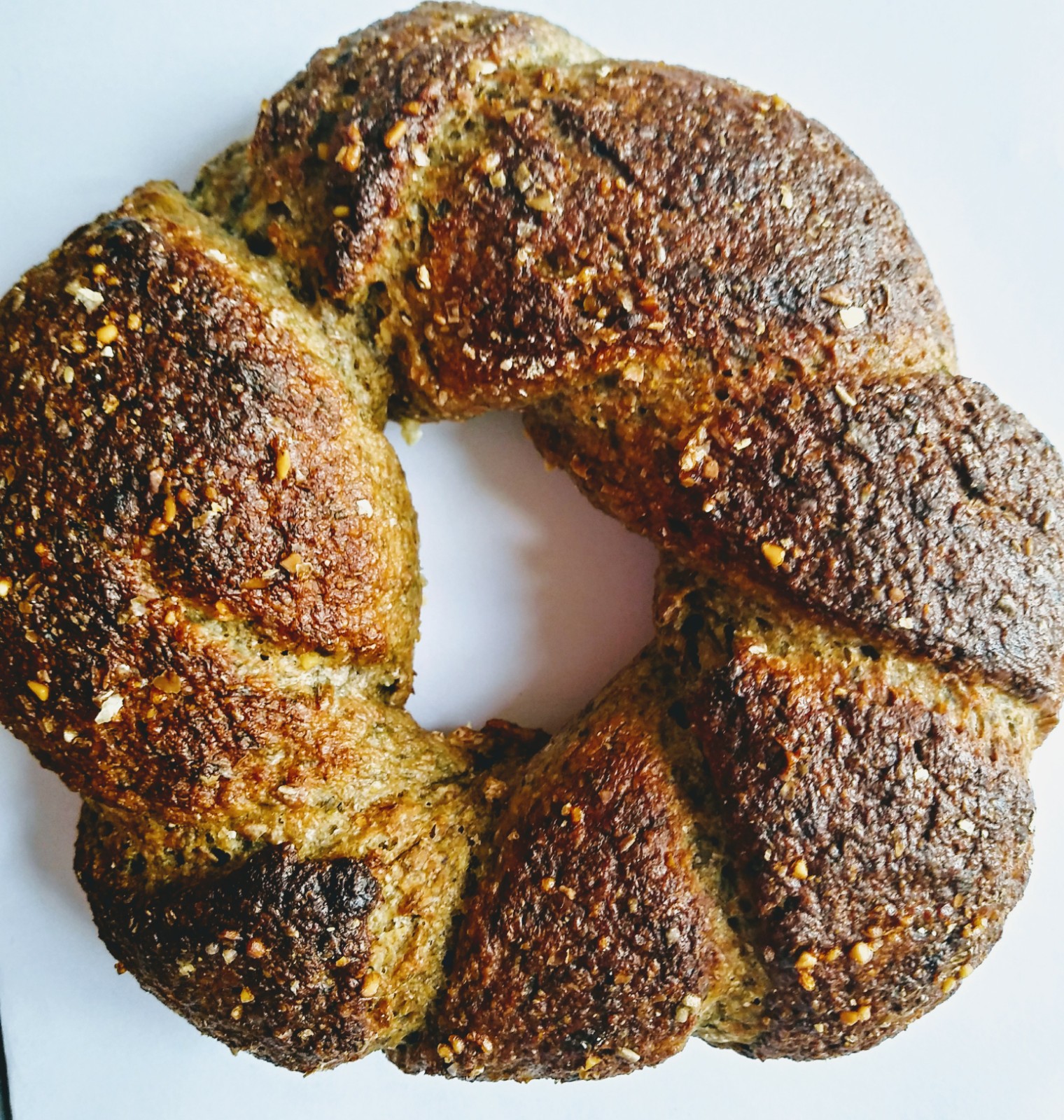 Umami Bomb Seaweed Shio Koji Twisted Sourdough Bagel The Fresh Loaf